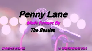 The Beatles Penny Lane ( #Karaoke #Version #King with sing along Lyrics )