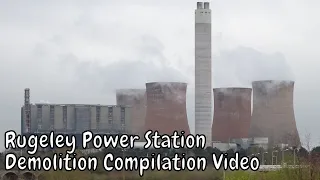 Rugeley Power Station Demolition Compilation Video