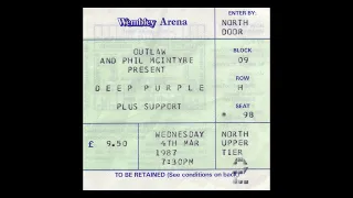 DEEP PURPLE - Wembley Arena, London, UK 4th of March 1987 (Cassette)