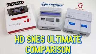 HD SNES Clone Comparison Retro-Bit Super Retro Trio + / Hyperkin Supa Retron / Gamerz Tek 16-bit HD