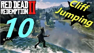 Cliff Jumping 10 (Ragdoll Showcase) 60FPS  - Red Dead Redemption 2