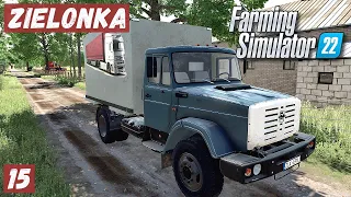 FS 22 - ZIELONKA.  Арендованный ЗИЛ.  Поставил  НАВЕС и ЯМУ под НАВОЗ.  Пополняю СТАДО # 15