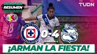 Resumen y goles | Cruz Azul 0-4 Puebla | Liga Mx Femenil - CL2024 J4 | TUDN