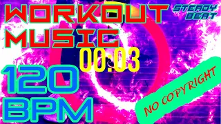 [No Copyright] Fitness Gym Workout Music 120 BPM - 10 Minutes (Countdown Timer)