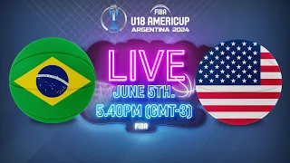 LIVE - Brazil v USA | FIBA U18 AmeriCup 2024