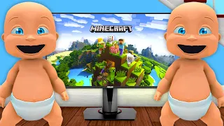 Baby Plays MINECRAFT!