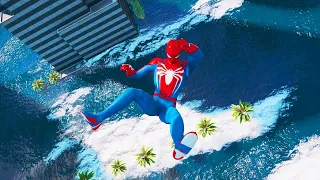 GTA 5 Water Ragdolls | Spiderman Jumps/Fails #54 (Euphoria Physics | Funny Moments | Ragdoll)