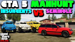 GTA 5 MANHUNT - Insurgents VS. Seminole REMATCH ft. @HarmNone @twingoplaysgames @UncleSlim | GTA Online