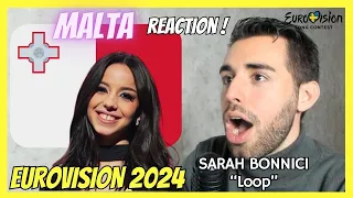 SPANISH REACTS 🇲🇹 SARAH BONNICI "LOOP" | MALTA EUROVISION 2024 | Live Reaction and Review