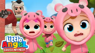 Tiga Babi Kecil | Three Little Pigs | Little Angel Bahasa Indonesia