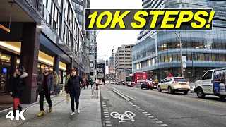 10,000 Steps Toronto Walk to Downtown for 65K Subs! (Dec 2021)