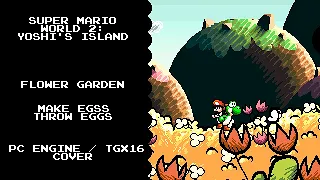 Flower Garden - Yoshi's Island (PC Engine/TGX16 Cover)