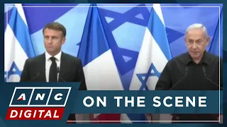 WATCH: Macron meets with Netanyahu, calls for int'l coalition to fight Hamas | ANC