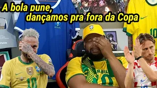 BRASIL 1(2)X(4)1 CROÁCIA - REACT GOLS E PÊNALTIS l RUMO AO HEXA DEU MUITO RUIM