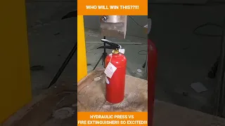 HYDRAULIC PRESS VS FIRE EXTINGUISHER!!! #hydraulicpress  #experiment  #experimental #viral