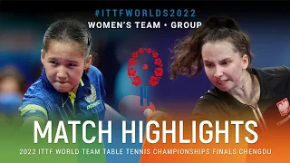 Highlights | Asel Erkebaeva (UZB) vs Katarzyna Wegrzyn (POL) | WT Grps | #ITTFWorlds2022