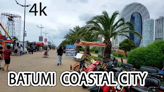 BATUMI GEORGIA  COASTAL CITY WORTH VISITING 4k WALKING IN BATUMI 2022