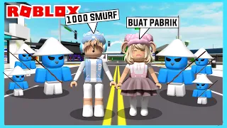 Aku Dan Adiku Membuat 1000 Pasukan Smurf Cat Di Roblox Brookhaven ft @Shasyaalala