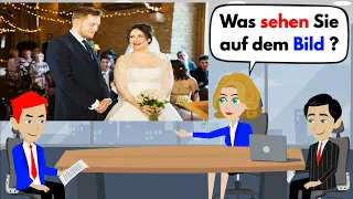 Learn German | Picture description B1 ( DTZ & Telc & ÖSD ) exam 2022 | Wedding & Reading