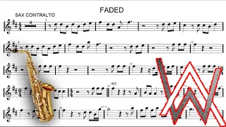 Faded - Alan Walker - Sax Alto PLAY ALONG + PDF SCORE