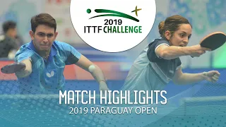 Adriana Diaz/Brian Afanador vs Gaston Alto/Ana Codina | 2019 ITTF Paraguay Open Highlights (1/4)