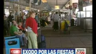 C5N - NAVIDAD: EXODO DE TURISMO POR LAS FIESTAS (PARTE 1)