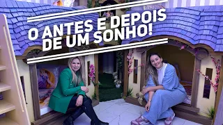 ANTES E DEPOIS DE UMA CASA DE FÉRIAS!