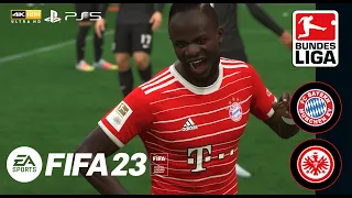 Bayern Munich vs Eintracht Frankfurt | Bundesliga 28 JAN 2023 | Realistic 4KUHD | FIFA 23 | PS5