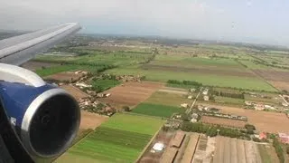 Welcome to Italy!!!  Gorgeous HD 767 Landing At Rome Fiumicino Airport!!!