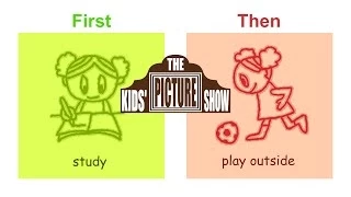 First...Then - Visual Schedule - The Kids' Picture Show (Fun & Educational Learning Video)