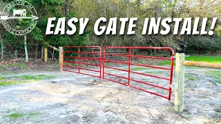 Hang Double Farm Gates - QUICK & EASY! - No Math Method