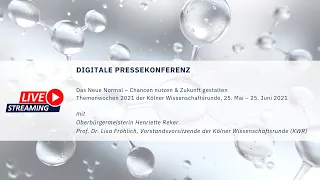 Digitale Pressekonferenz: Das Neue Normal – Chancen nutzen & Zukunft gestalten