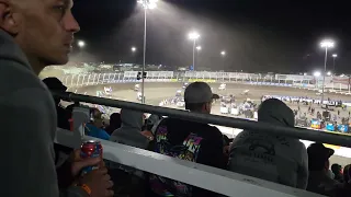 James McFadden AIRBORNE crash - Husets Highbank Nationals finale from stands