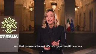 G7 Italia 2024, il videomessaggio di presentazione del Presidente Meloni