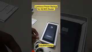 #Luminous #powerbackup for #4Grouters #WiFiRouter  ✅ #shortvideo #shorts #short #powerbank #tech #yt