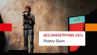 Poetry-Slam von Lu Komma Klar | Neujahrsempfang 2024