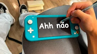 Fui inventar de levar o Nintendo Switch pra Aula..