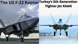 The Battle of Technology Has Finally Begun: Turkish KAAN fighter jets vs US F-22 Raptor, Champion?