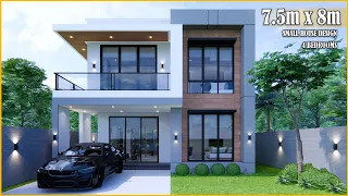 Small House Design | House Design 2storey  | 7.5m x 8m with 4Bedrooms