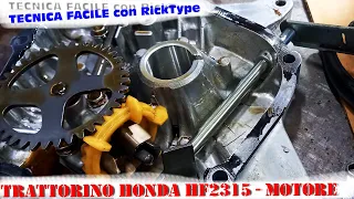 Trattorino Honda HF2315 cambio paraolii motore e manutenzione