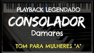 🎤 Consolador (PLAYBACK LEGENDADO no Piano – TOM FEMININO “A”) Damares, by Niel Nascimento