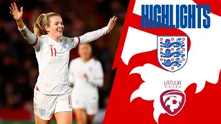 England 20-0 Latvia | Record Breaking Lionesses Hit TWENTY Past Latvia! | Highlights