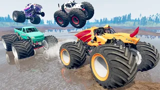 Monster Truck Mud Battle #16 | BeamNG Drive - Griff's Garage