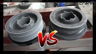 Bad vs New Crankshaft Pulley BMW E46