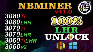 NBMiner v41.0 | 100% LHR Unlocker | INSIDER REVIEW & OC Settings 3060 3060Ti 3070 3070Ti 3080 3080Ti