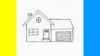 Як намалювати будинок How to draw a house