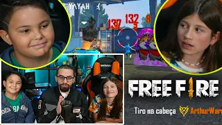 MENINA PRO PLAYER DE 11 ANOS CHAMOU O MENINO PRO X1 NO FREE FIRE E...