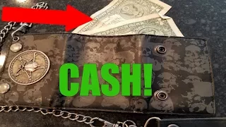 FOUND WALLET WITH MONEY! BANK DUMPSTER DIVE!