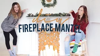 DIY FAUX FIREPLACE & MANTEL | THE SORRY GIRLS