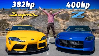 Nissan Z vs Toyota Supra - First Comparison! Affordable Sports Cars